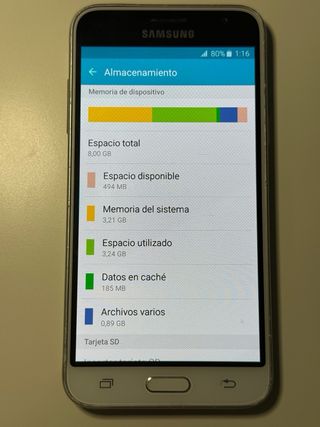 Samsung Galaxy J3 2016 Blanco