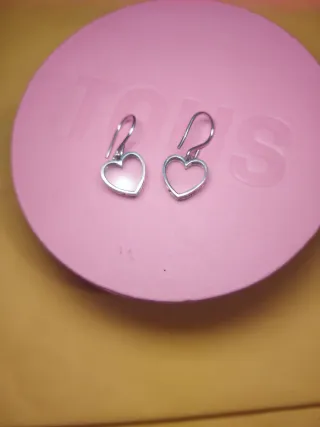 Pendientes Corazón Tous Plata