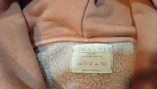 Sudadera niña naranja/marrón
