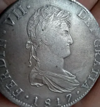 8 Reales Plata 1817 Fernando VII