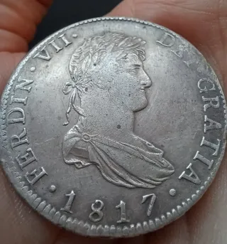 8 Reales Plata 1817 Fernando VII