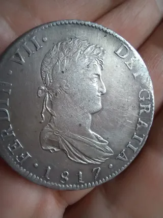 8 Reales Plata 1817 Fernando VII