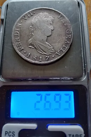 8 Reales Plata 1817 Fernando VII