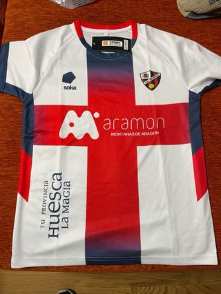 Camiseta Aramon Huesca Rayas Azul/Rojo
