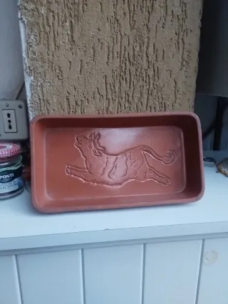 Teglia in coccio Simmenthal anni '80