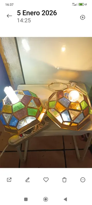 Lámparas rústicas de cristal y metal