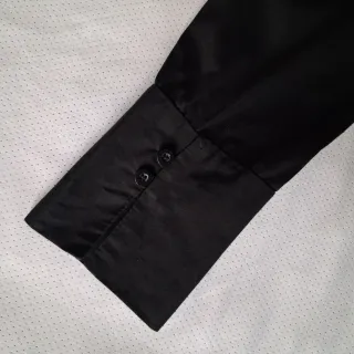 Camicia cotone elasticizzato Nera