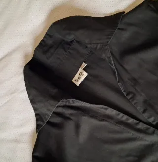 Camicia cotone elasticizzato Nera