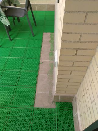 Baldosa Plástico Verde Exterior 24uds