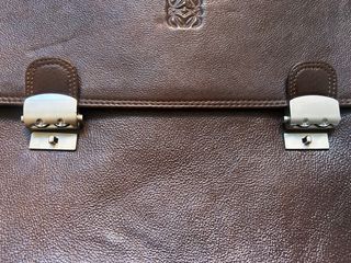 Maletín Loewe piel marrón