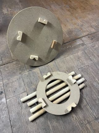 Mesa camilla de madera