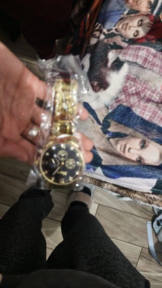 Reloj Dorado Acero Hombre Cuarzo