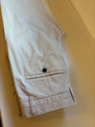 Pantalón Chino Zara Talla 40 Beige