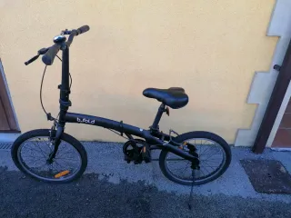 Bicicleta Plegable Negra.