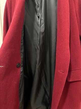 Abrigo largo Zara granate