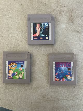 Lote 3 Juegos Game Boy: Tetris, Soccer Mania, Term