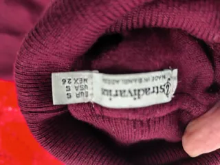 Jersey cuello alto mujer morado