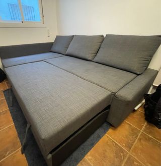 Sofá Cama Gris Tela