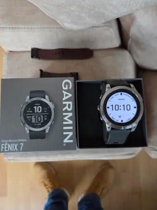 Garmin Fenix 7 Smartwatch Plata/Negro