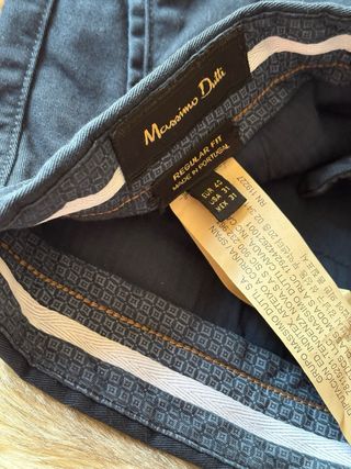 Pantalón Chino Massimo Dutti Azul Talla 40