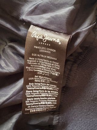 Chaqueta Pepe Jeans Talla M Hombre