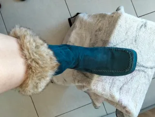 Botas de mujer azul talla 38.