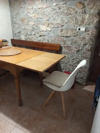 Mesa de cocina de roble