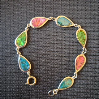 Braccialetto vintage con pietre colorate