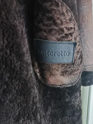 Abrigo de piel marrón