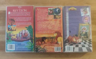 Lote 3 VHS El Rey León (Español)