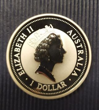 Australia -Kookaburra argento PROOF -anno 1998