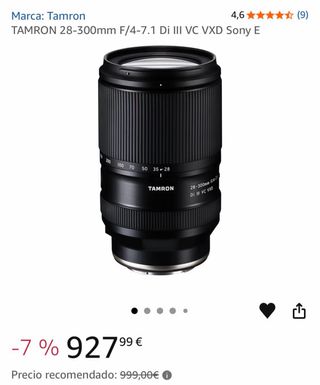 Objetivo Tamron 28-300mm