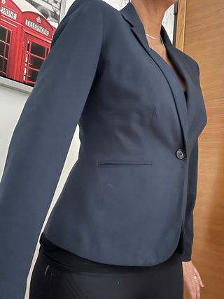 Giacca elegante blu taglia 42