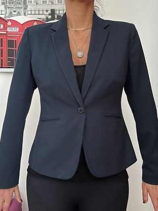 Giacca elegante blu taglia 42