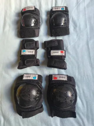 Kit Protección Oxelo + Casco Negro