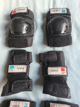 Kit Protección Oxelo + Casco Negro