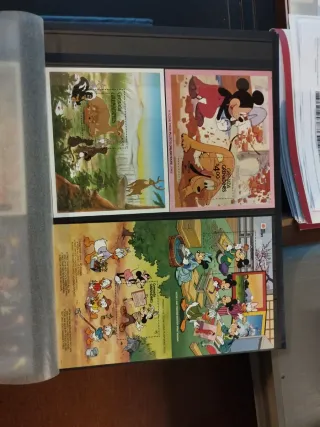 Album di francobolli Disney Filatelia 3 volumi