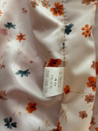 Chaqueta roja de piel ovina vintage