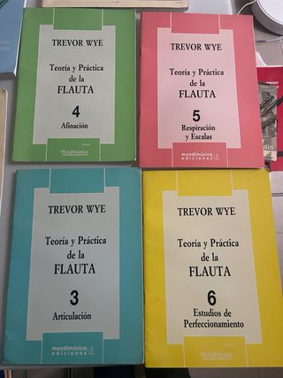 Lote libros flauta travesera conservatorio