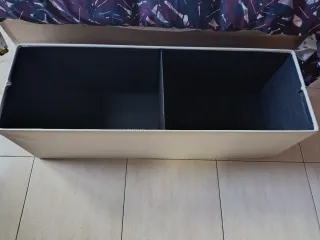 Puff de almacenamiento blanco crema, nuevo