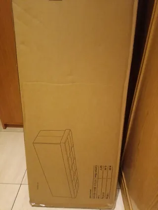 Puff de almacenamiento blanco crema, nuevo