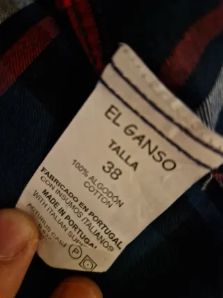 Camisa El Ganso cuadros azul
