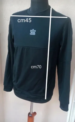 Felpa girocollo Adidas Originals uomo nera