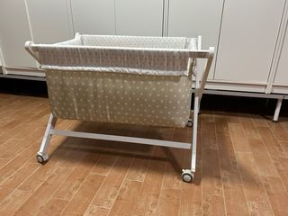 Minicuna bebé con ruedas - plegable
