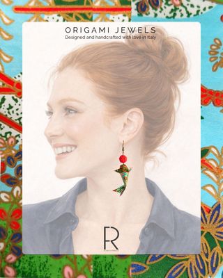 Orecchini Origami Carpa Koi fatti a mano