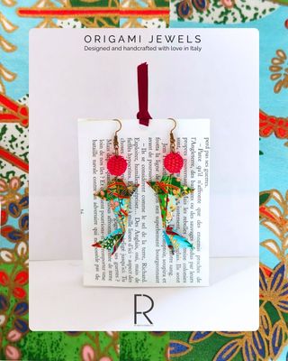 Orecchini Origami Carpa Koi fatti a mano