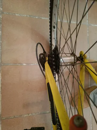 Bicicleta BH supra amarilla