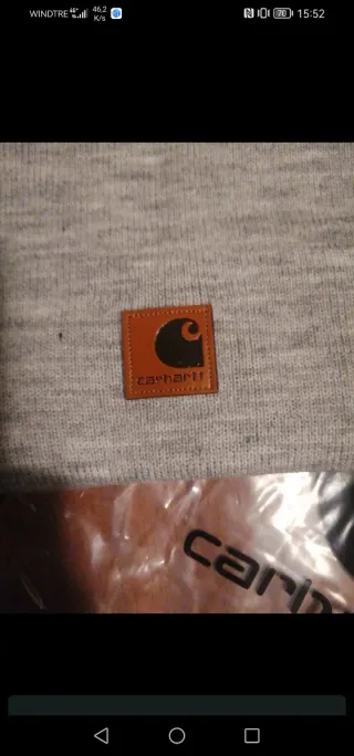 Cappello Carhartt Grigio Invernale Uomo