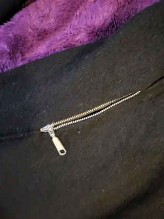 Chaqueta Zara Algodón Negra Talla L