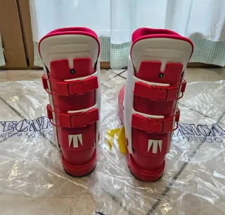 Scarponi sci Tecnica Racer vintage rossi taglia 5